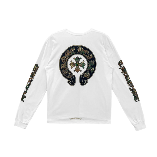 Chrome Hearts

White Camo Triple Cross Horseshoe Long Sleeve Shirt