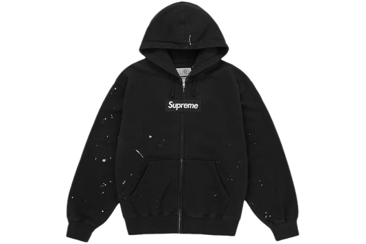 Supreme MM6 Maison Margiela Box Logo Zip Up Hooded Sweatshirt
Black