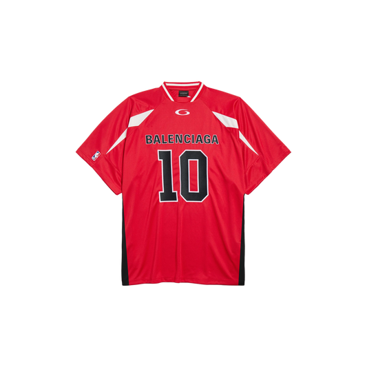 Balenciaga x NBA #10 Red Mesh Jersey / Oversized T-Shirt