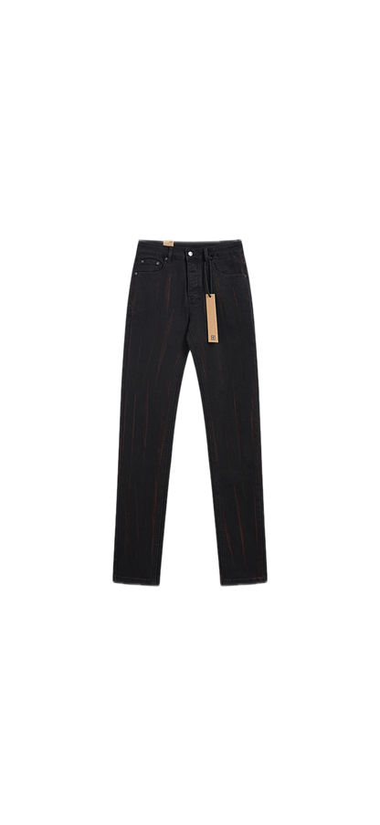 Ksubi Van Winkle Acid Wash Skinny Jeans "Refrakt Red"
