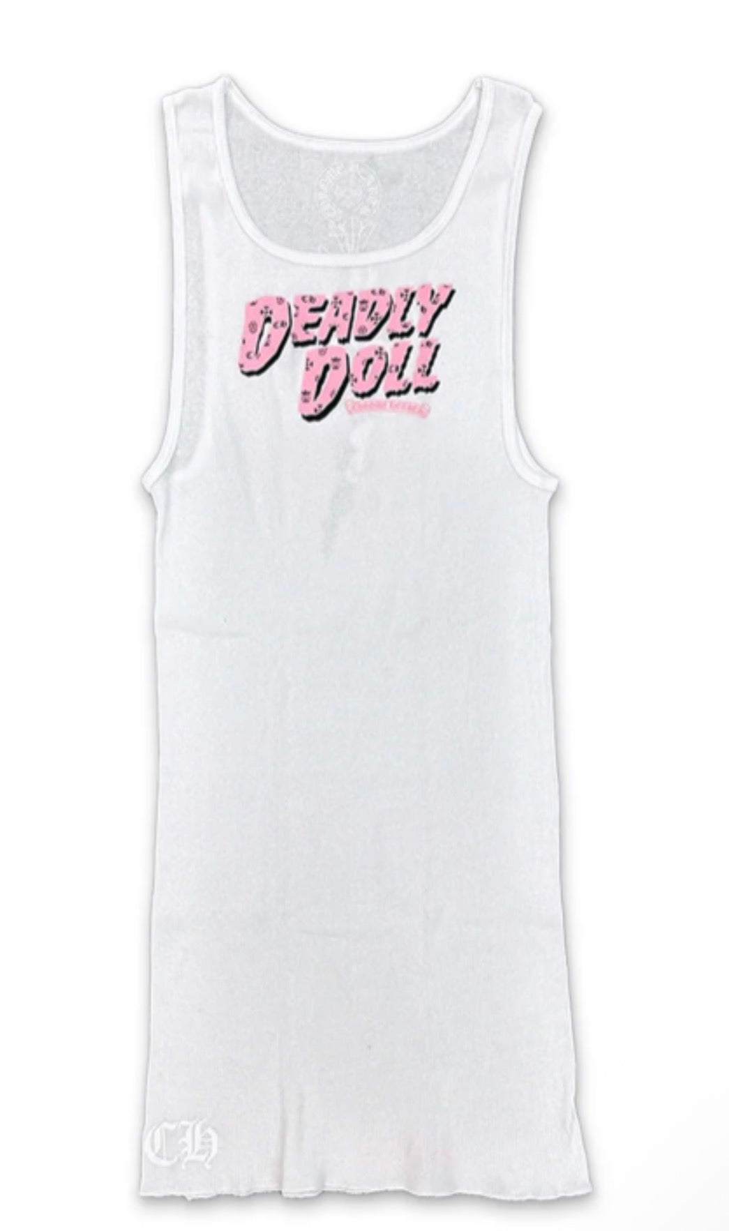 Chrome hearts deadly doll white tank top