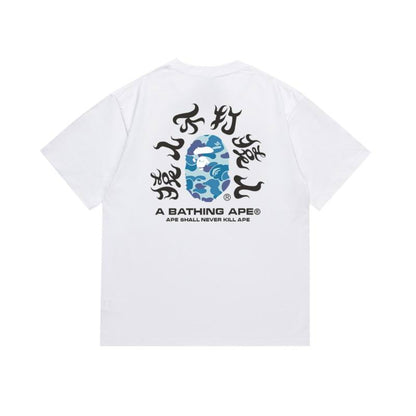 BAPE ABC Camo Kanji Tee 'White/ Blue