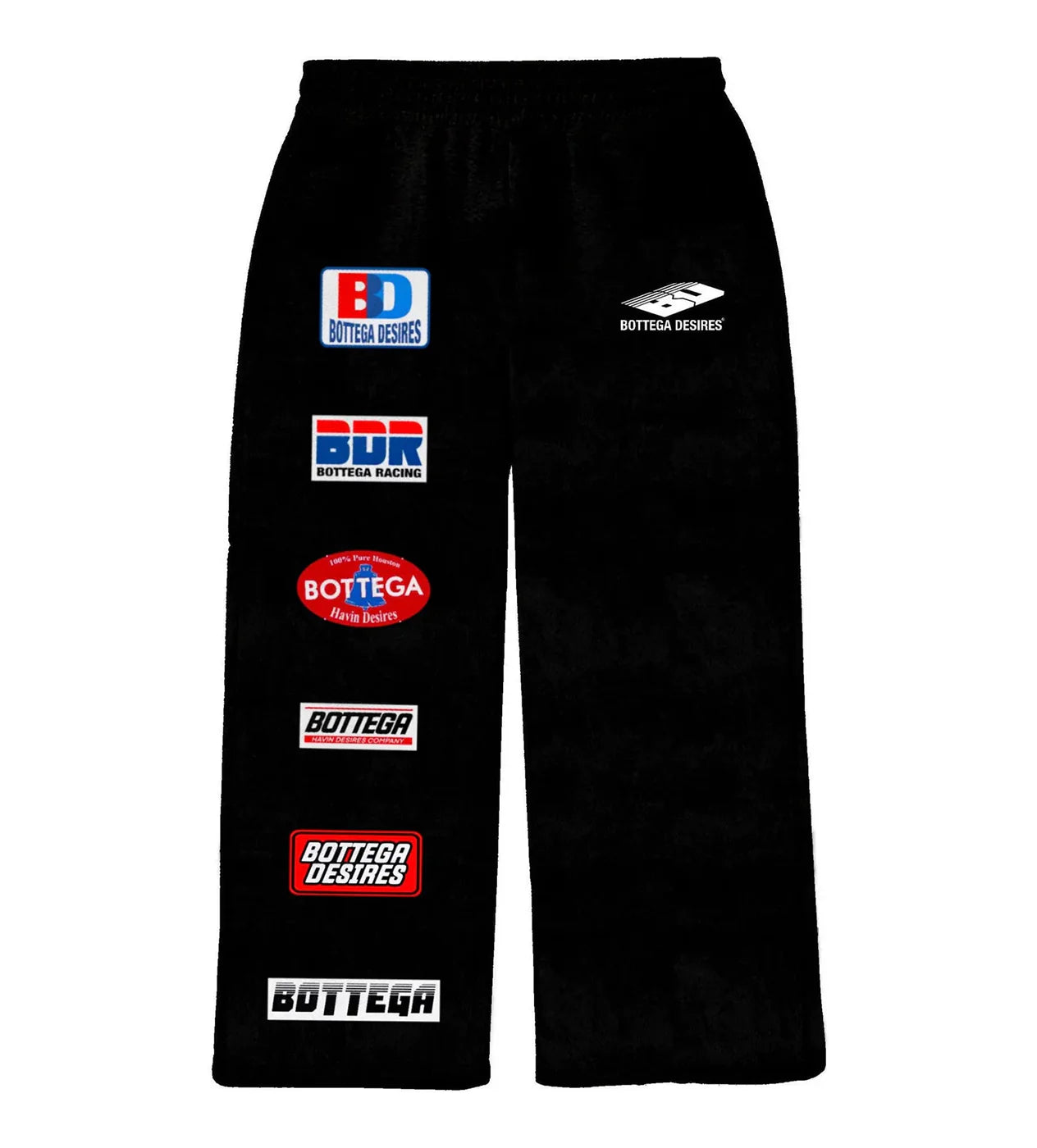 BD PATCHES SWEATPANTS BLACK
