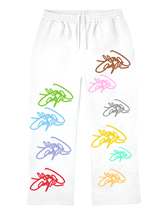CARPE 
White Graffiti Sweats