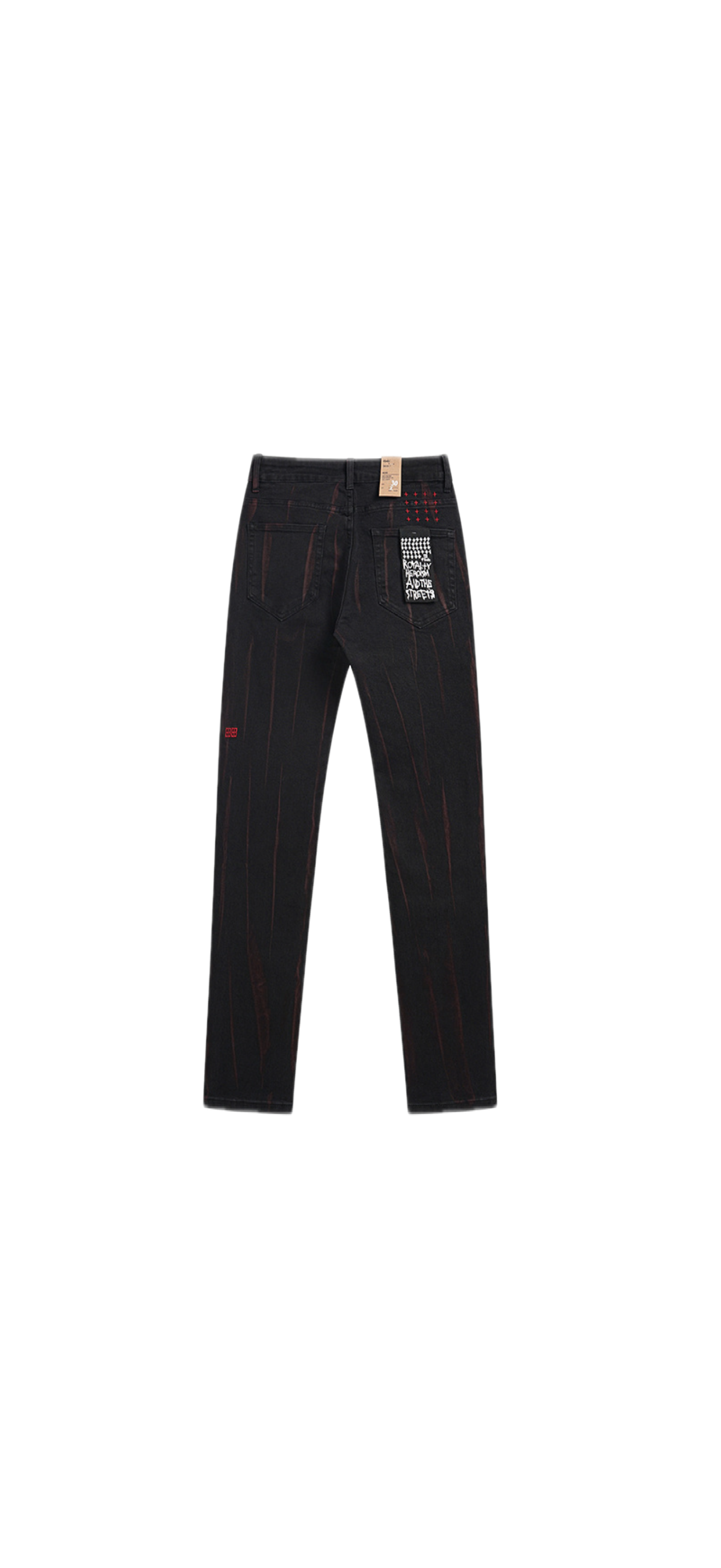 Ksubi Van Winkle Acid Wash Skinny Jeans "Refrakt Red"