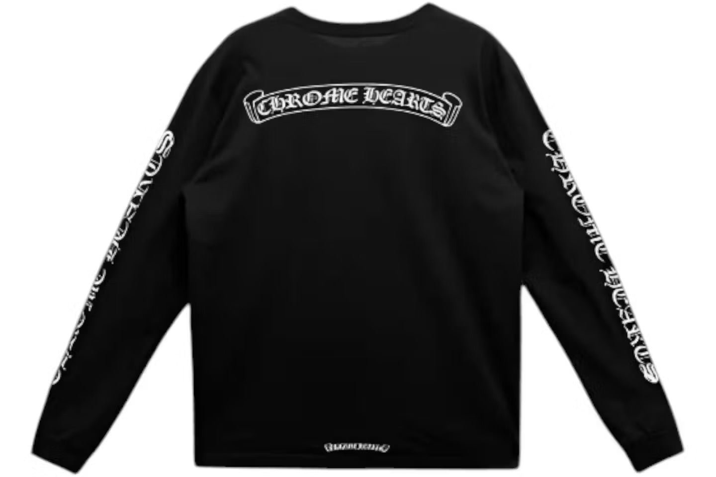 Chrome Hearts Scroll Logo L/S Pocket T-shirtBlack