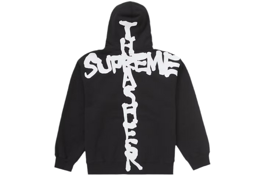 Black Supreme Thrasher Zip Up Hooded Sweatshirt