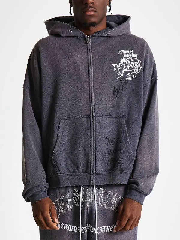Paly Hollywood Paly Carrying The Message Zip Hoodie