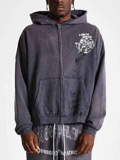 Paly Hollywood Paly Carrying The Message Zip Hoodie