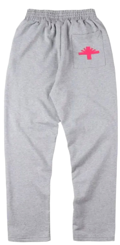 aVertabrae Grey with Pink Logo Sweatpant