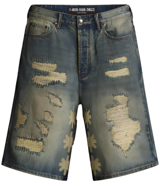 DSTRYLost SHDWS DENIM SHORT (BONE)