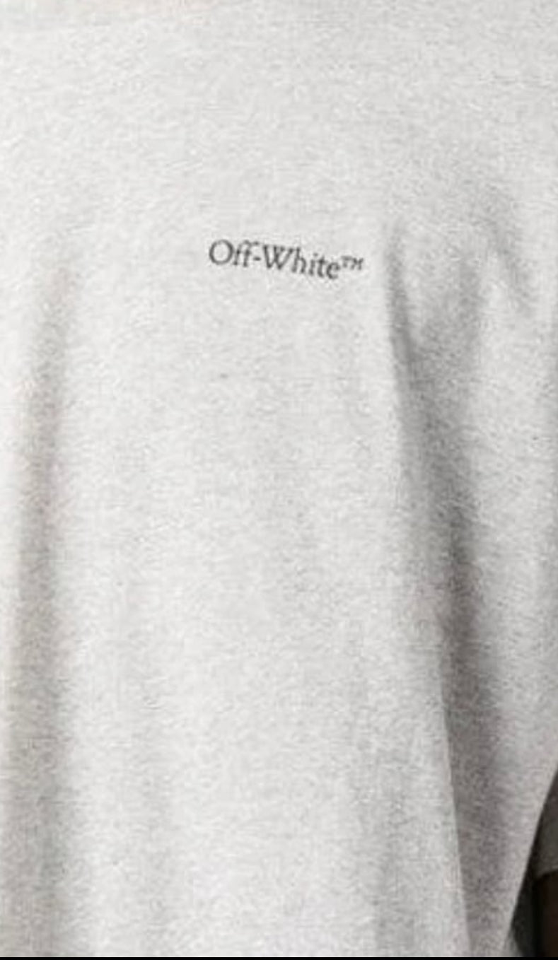 Off White Shaded Tee Grey