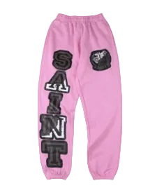 Saint Vanity Griffin Sweatpants in Pink