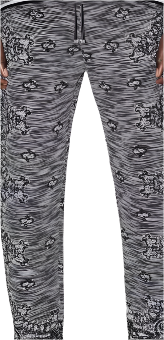 Amiri bandana wool knitted joggers