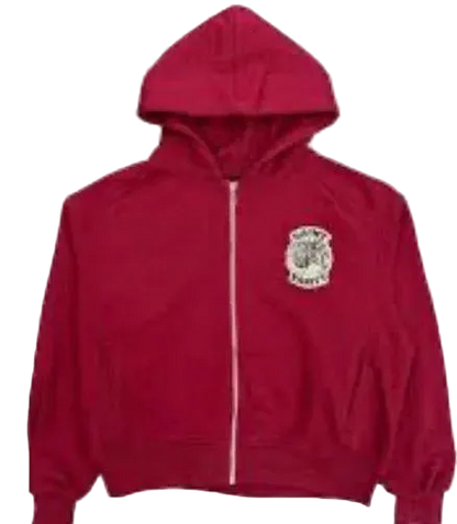 SAINT VANITY UNIFORM JACKET  ZIP UP Burgandy