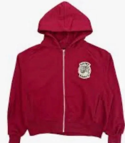 SAINT VANITY UNIFORM JACKET  ZIP UP Burgandy