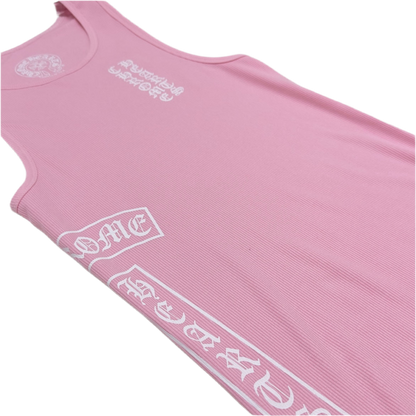 CHROME HEARTS PINK TANK TOP