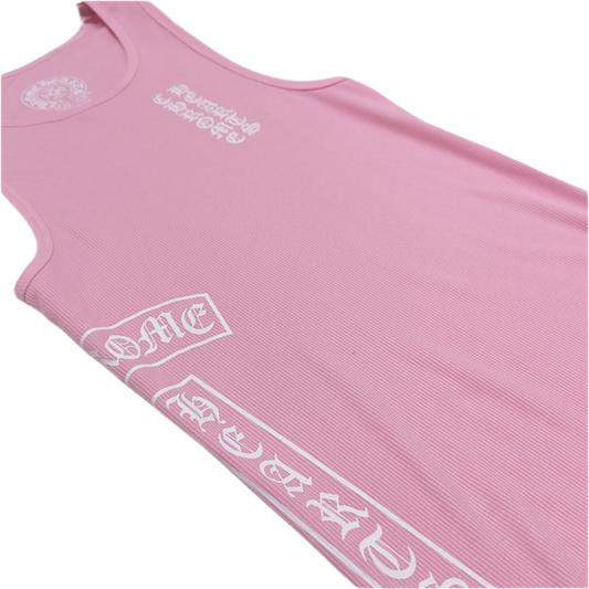 CHROME HEARTS PINK TANK TOP