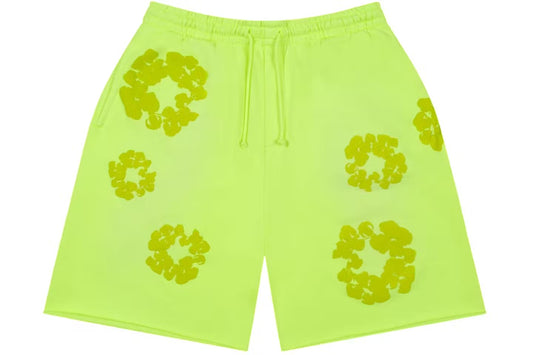 Denim Tears Mono Cotton Wreath Sweat Shorts
Neon Green