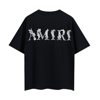 Amiri Floral Tee Black