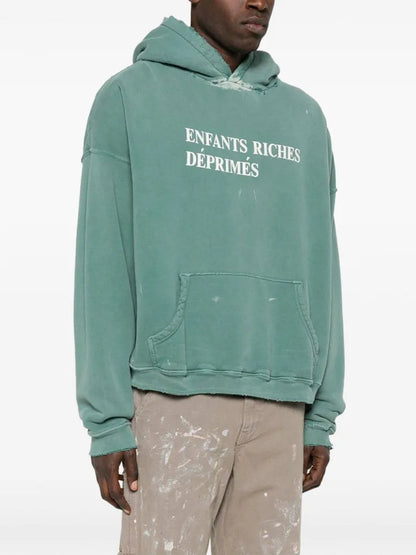 Enfants Riches Déprimés Classic Logo Pullover Hoodie Posy Green
