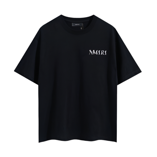 Amiri Floral Tee Black