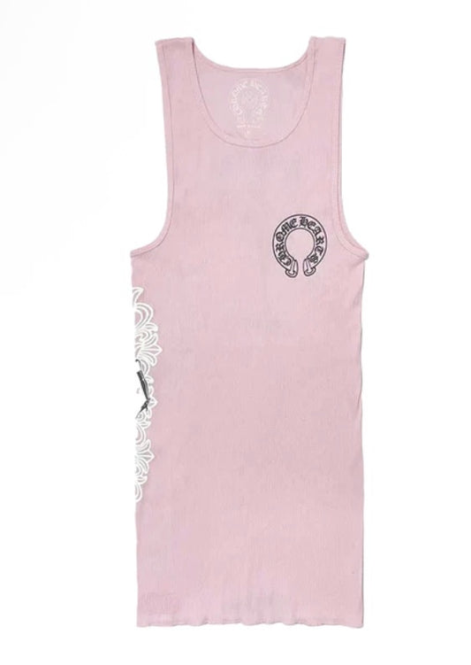 Chrome Heart "Pink" Deadly Doll Tank Top
