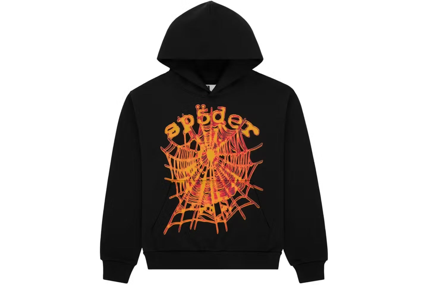 Sp5der Flame OG Web V2 HoodieBlack