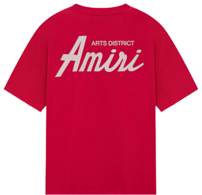 AMIRI CITY TEE Red x creme logo