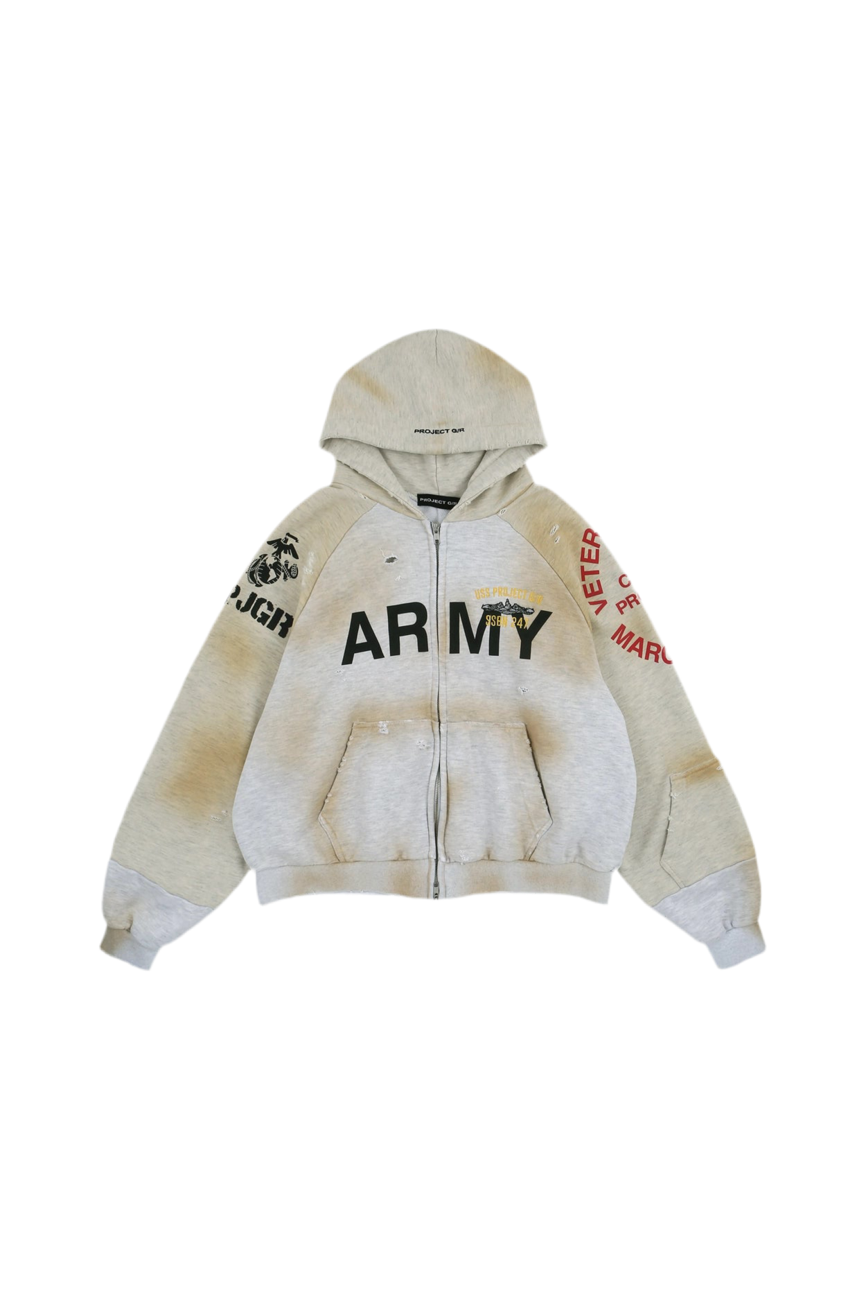 Project G/R Army Zip Up Hoodie