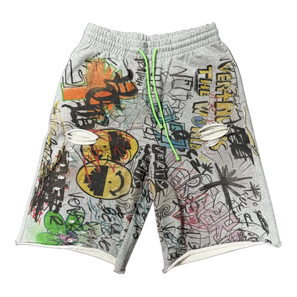 VERTABRAE GRAFFITI DETENTION SHORTS GREY