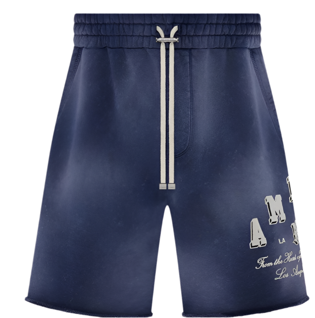 Amiri Vintage Collegiate Shorts 'Blue'