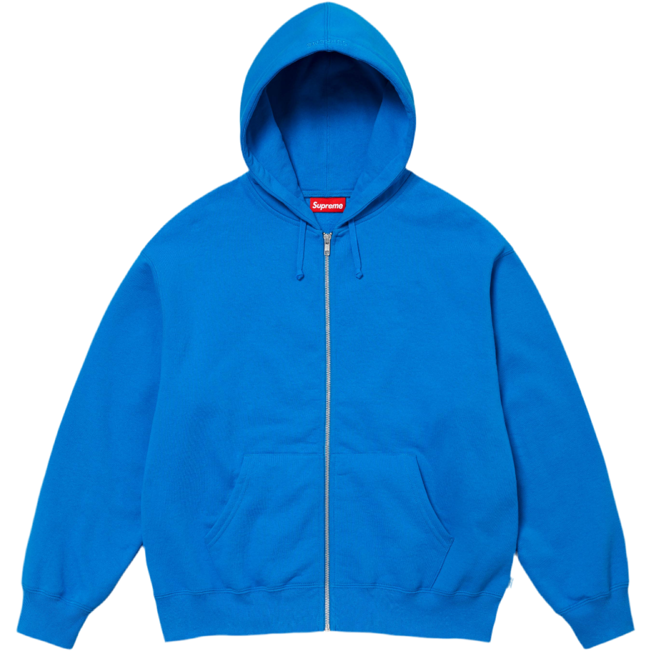 Blue Supreme Thrasher Zip Up Hooded Sweatshirt