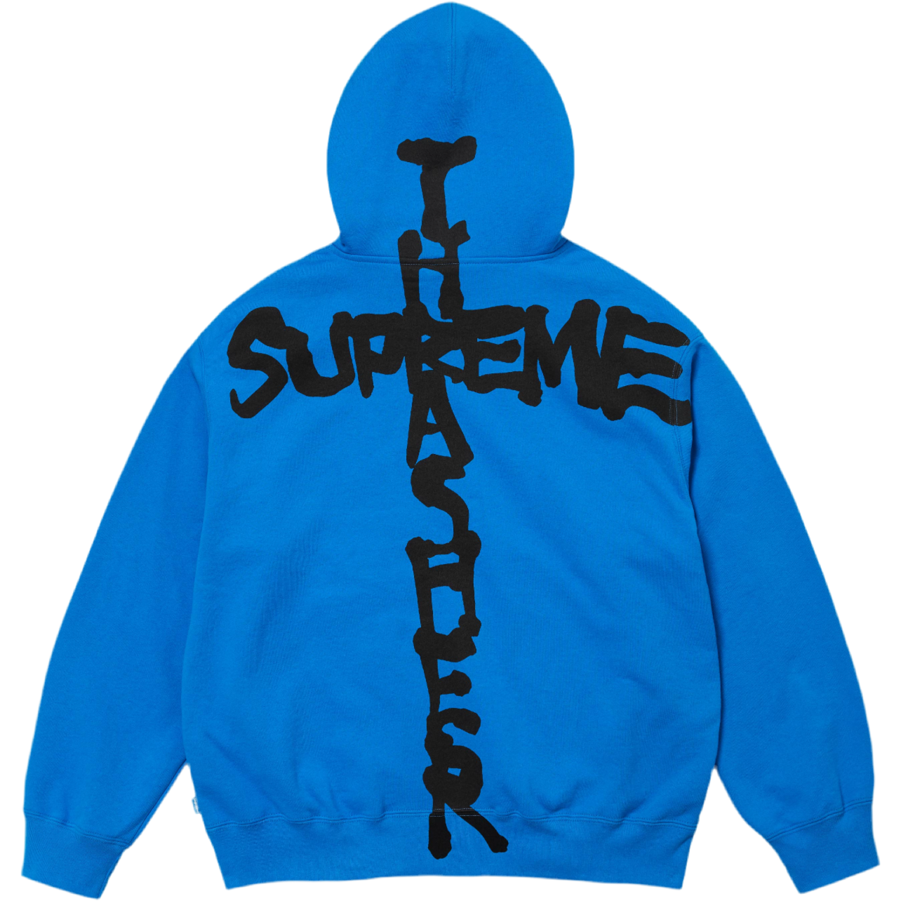 Blue Supreme Thrasher Zip Up Hooded Sweatshirt