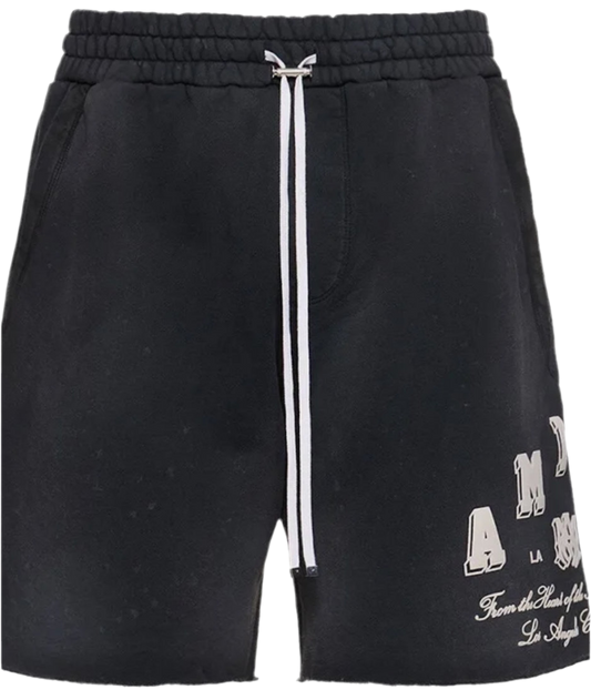 AMIRI Black Vintage Collegiate Shorts