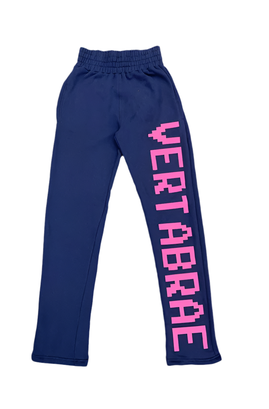 VERTABRAE
SWEATPANTS "NAVY/PINK"