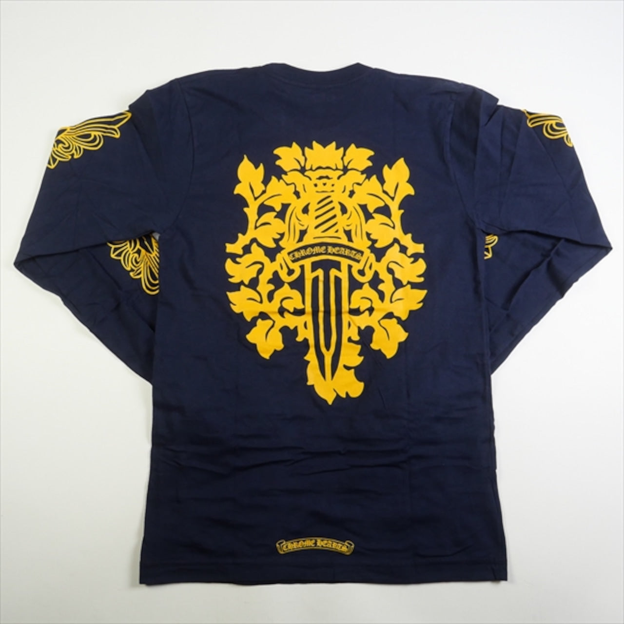 Chrome Heart V89 Dagger L/S T-Shirt "Navy/Yellow"