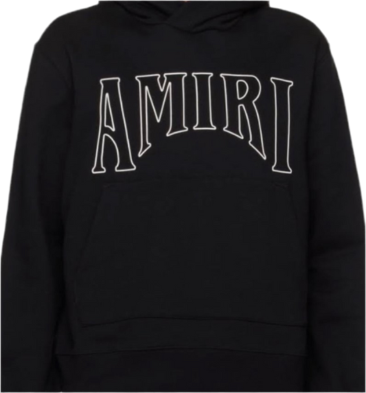 AMIRI Black Bonded Hoodie