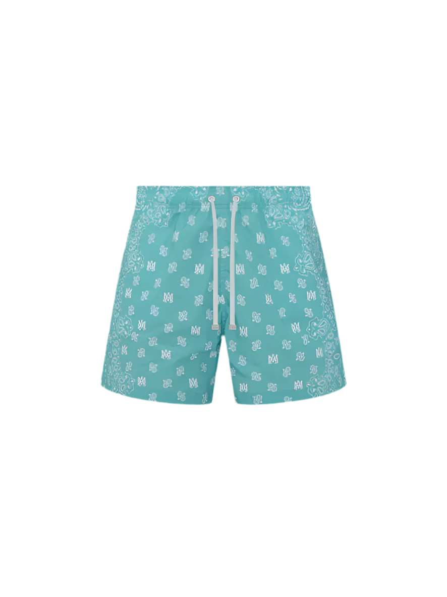 AMIRI
BANDANA PAISLEY SWIM TRUNK TEAL
