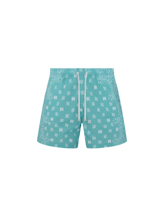 AMIRI
BANDANA PAISLEY SWIM TRUNK TEAL
