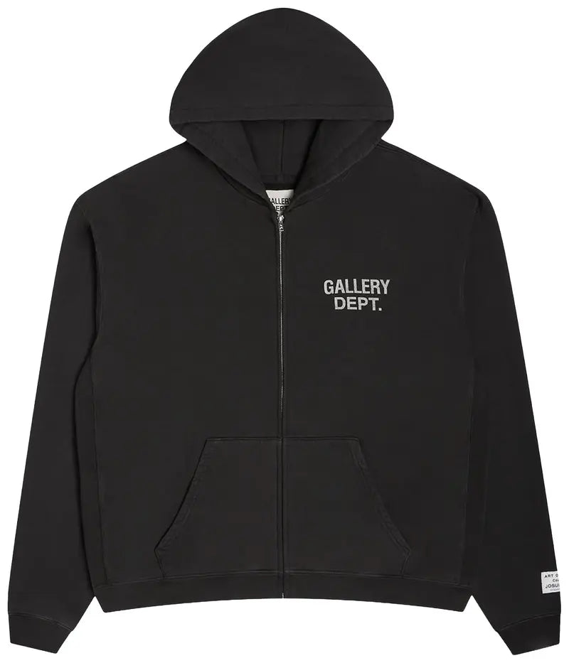 Gallery Dept. 90s Full Zip HoodieBlack