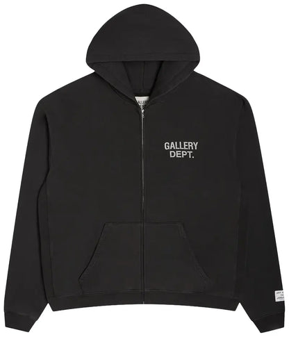 Gallery Dept. 90s Full Zip HoodieBlack