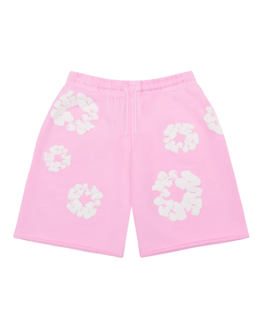 Denim Tears The Cotton Wreath Sweat Shorts Powder Pink