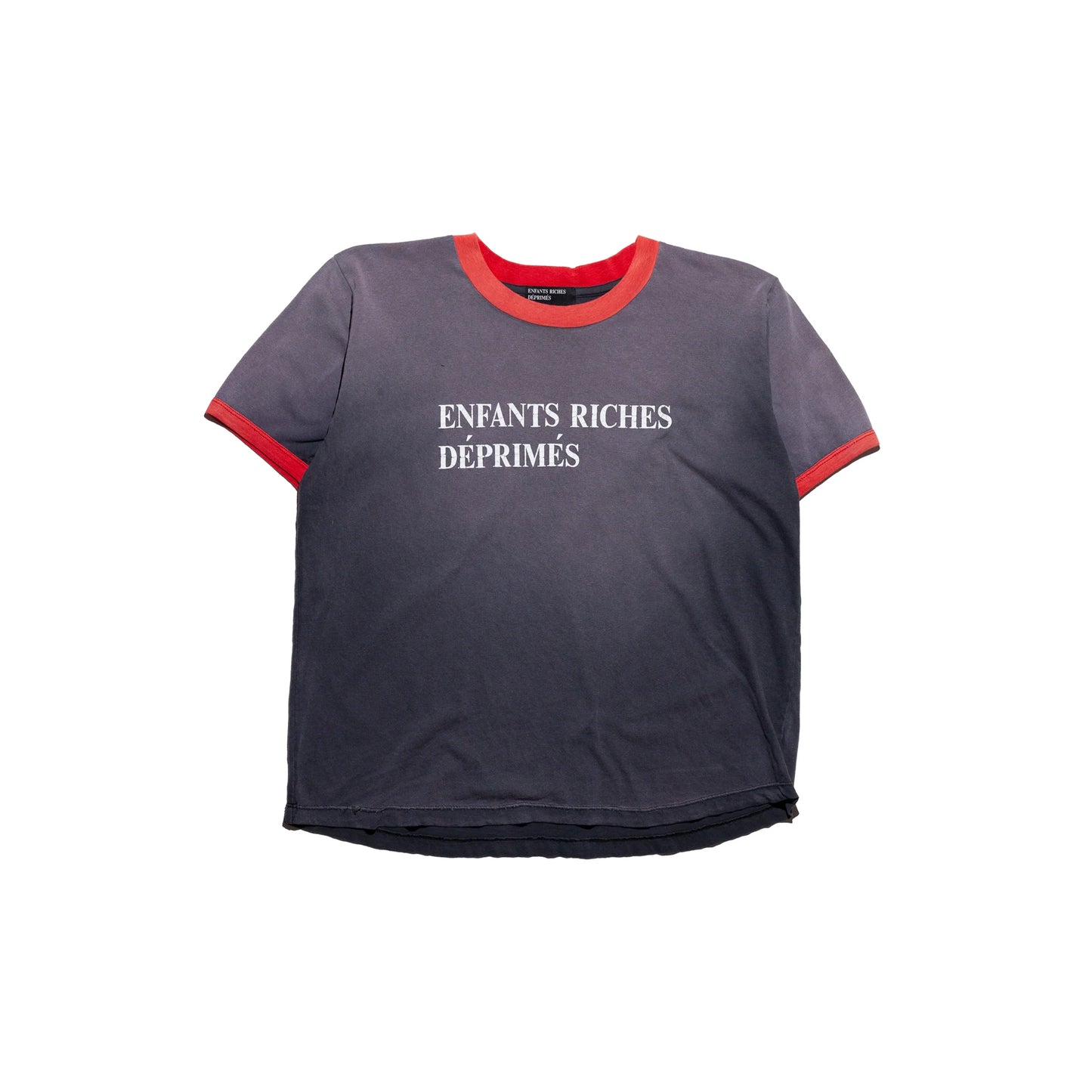 Enfants Riches Deprimes

ERD Ringer Classic Logo Short Sleeve Tee Shirt Faded Grey Red