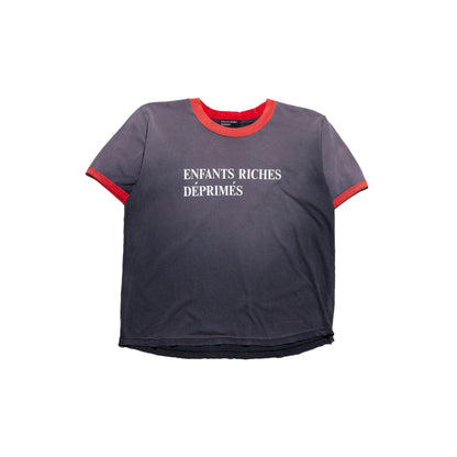 Enfants Riches Deprimes

ERD Ringer Classic Logo Short Sleeve Tee Shirt Faded Grey Red
