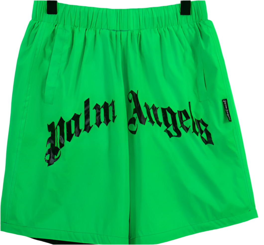 Palm Angels logo-print swim shorts