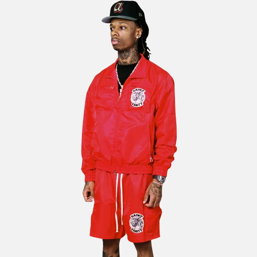 Saint Vanity Red Nylon Jacket