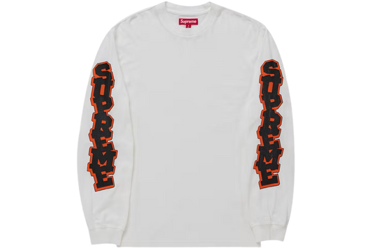 Supreme Cracked Sleeve L/S Top
White