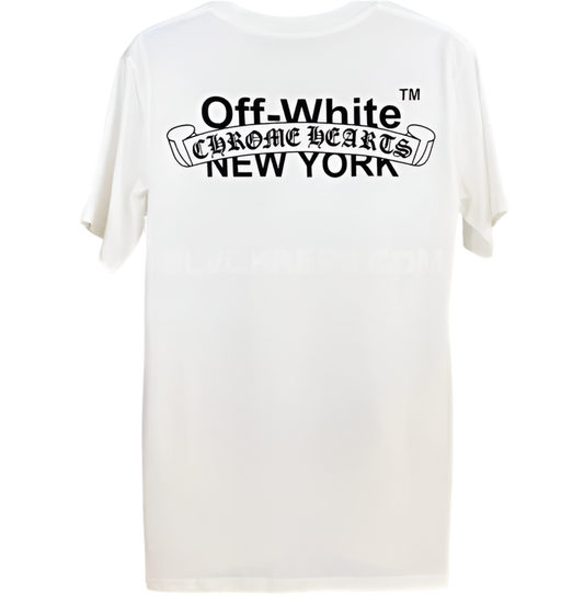 Off White x Chrome Heart Tee White