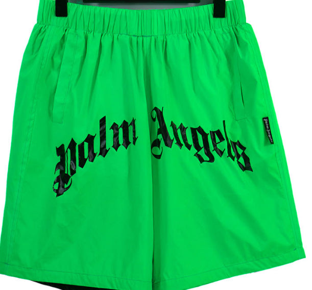 Palm Angels logo-print swim shorts
